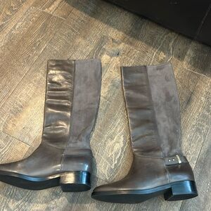 Cole Haan‎ Adler Women's Riding Leather Boots Gray Size 9.5